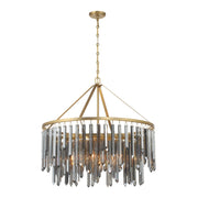 Gemma 9 Light 32" Pendant in Modern Gold