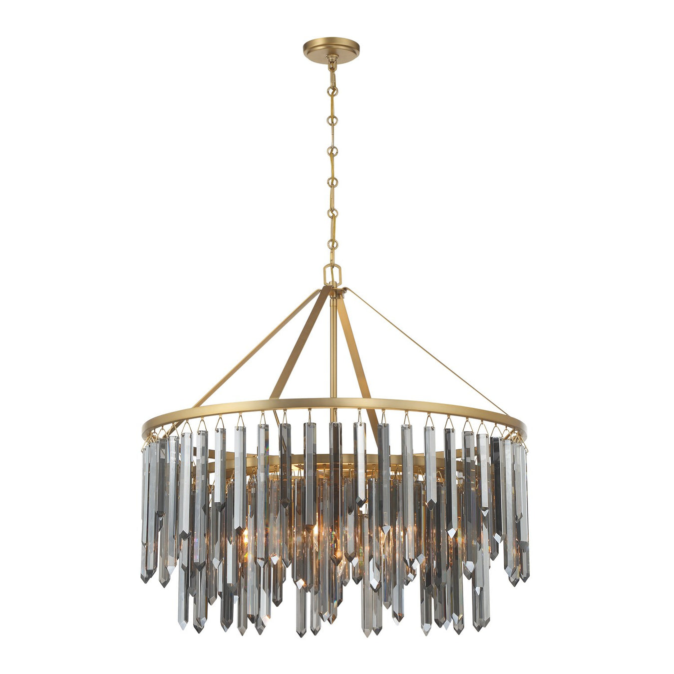 Gemma 9 Light 32" Pendant in Modern Gold