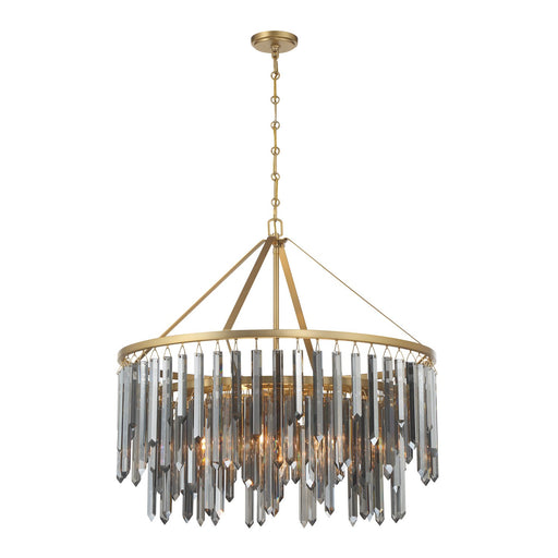 Gemma 9 Light 32" Pendant in Modern Gold
