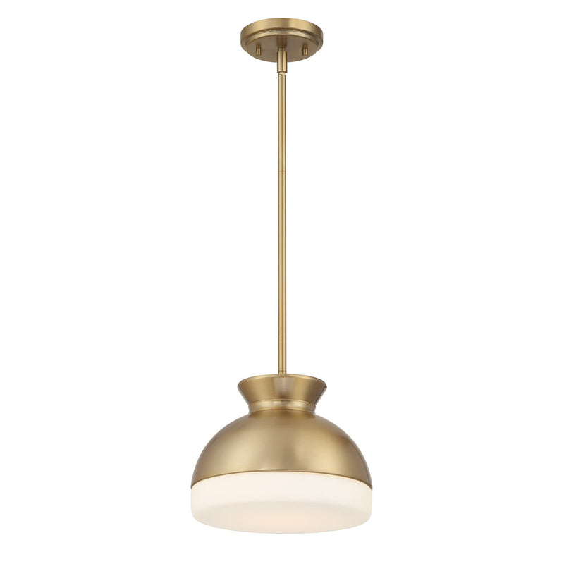 Gidget 1 Light 10.25" Pendant in Vibrant Gold