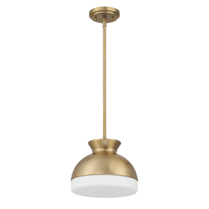 Gidget 1 Light 10.25" Pendant in Vibrant Gold