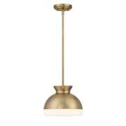 Gidget 1 Light 10.25" Pendant in Vibrant Gold