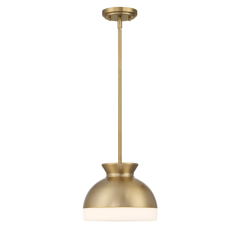 Gidget 1 Light 10.25" Pendant in Vibrant Gold