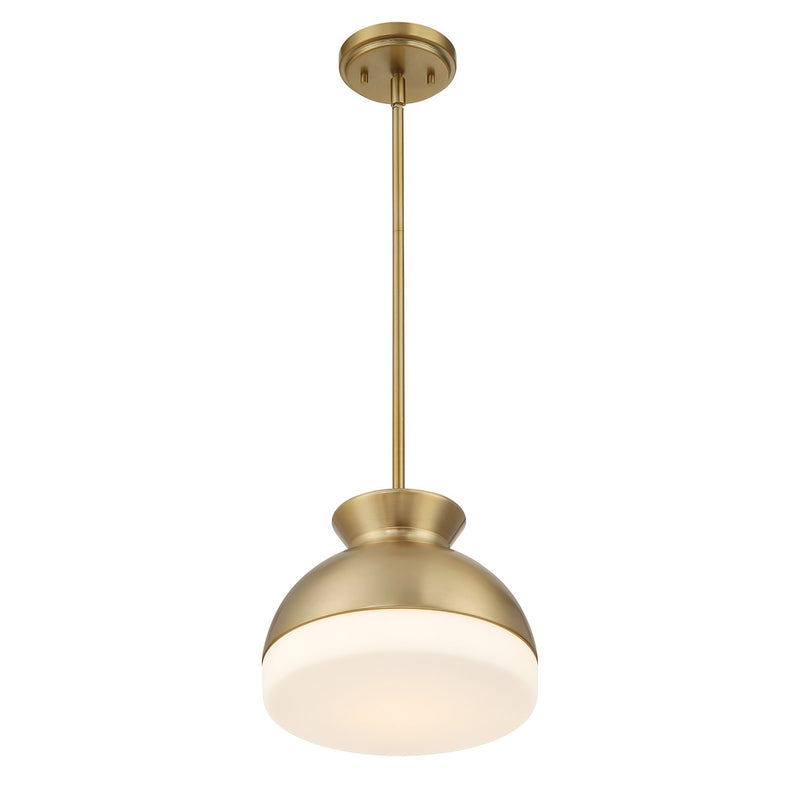Gidget 1 Light 10.25" Pendant in Vibrant Gold