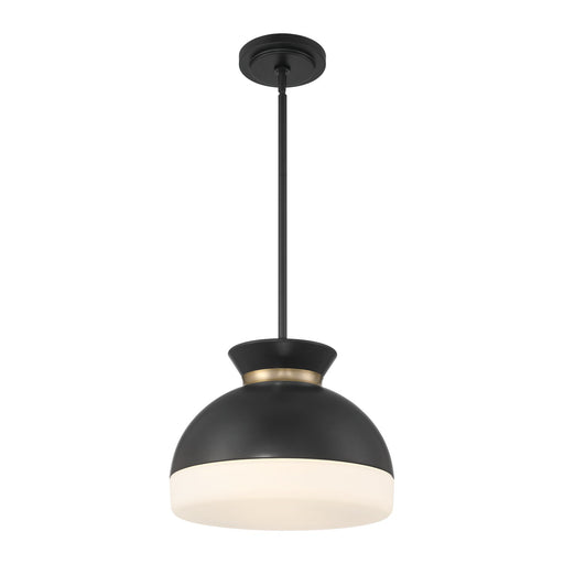 Gidget 2 Light 15" Pendant in Matte Black + Vibrant Gold