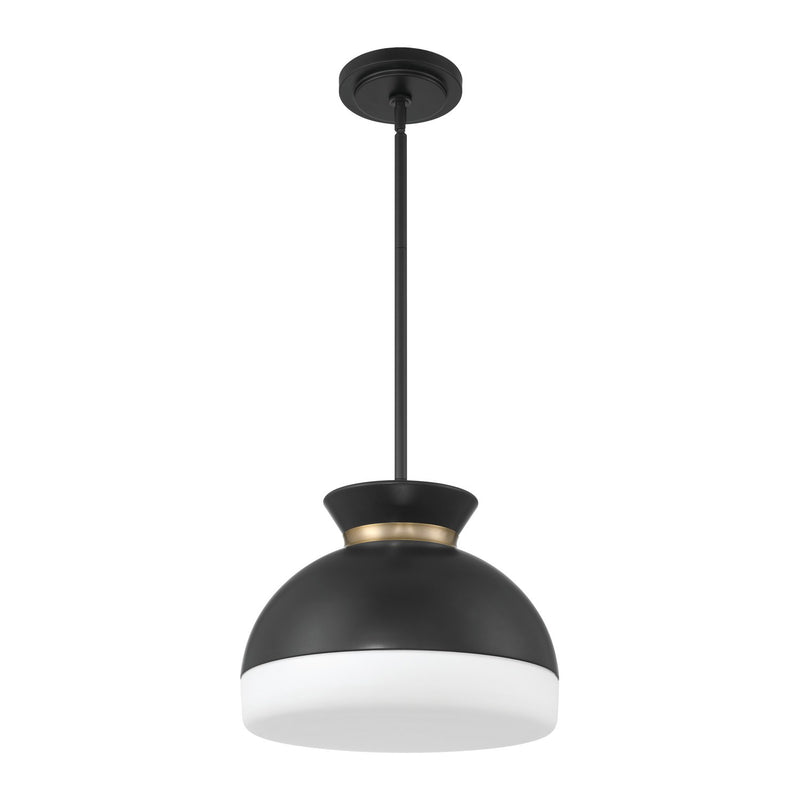 Gidget 2 Light 15" Pendant in Matte Black + Vibrant Gold