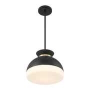 Gidget 2 Light 15" Pendant in Matte Black + Vibrant Gold