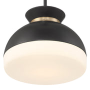 Gidget 2 Light 15" Pendant in Matte Black + Vibrant Gold