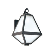 Glacier 1 Light 8" Outdoor Sconce in Black Charcoal