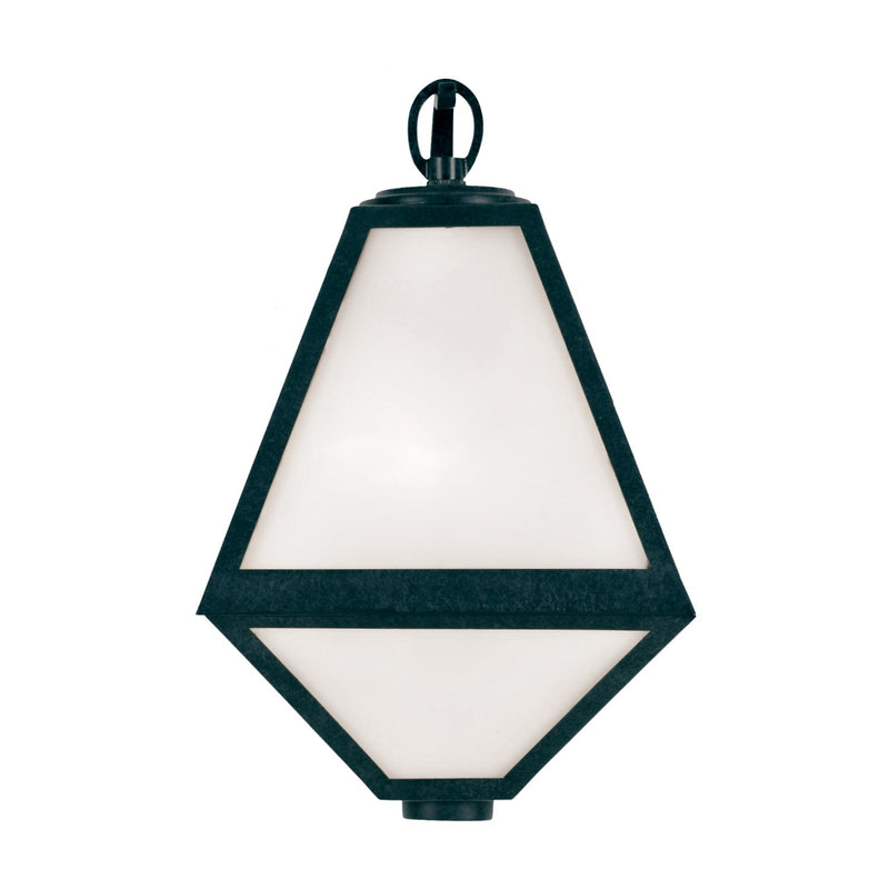 Glacier 1 Light 8" Outdoor Sconce in Black Charcoal