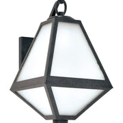 Glacier 1 Light 8" Outdoor Sconce in Black Charcoal