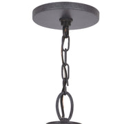 Glacier 3 Light 14" Outdoor Pendant in Black Charcoal