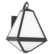 Glacier 2 Light 11" Outdoor Sconce in Black Charcoal
