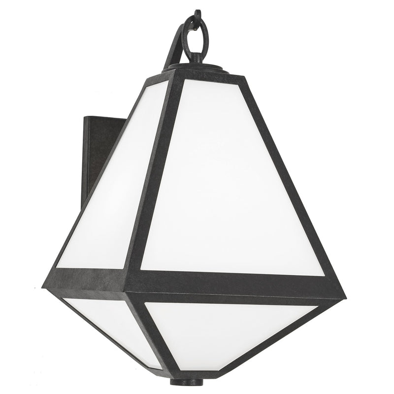 Glacier 2 Light 11" Outdoor Sconce in Black Charcoal