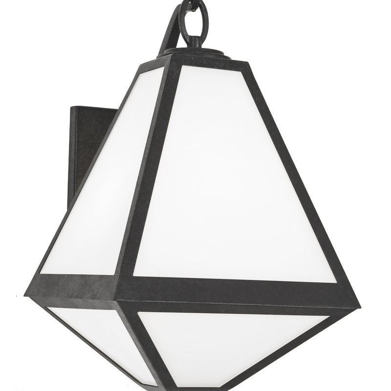 Glacier 2 Light 11" Outdoor Sconce in Black Charcoal