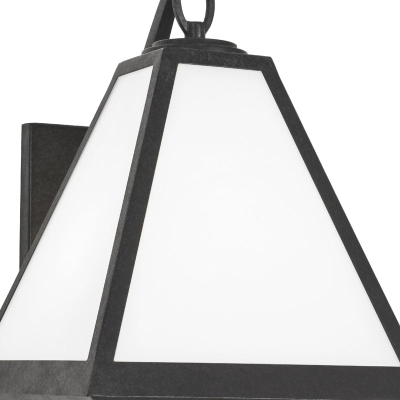 Glacier 2 Light 11" Outdoor Sconce in Black Charcoal
