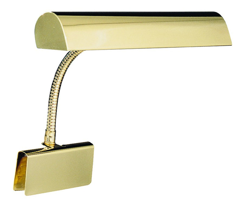 Grand Piano 14" Clamp Lamp in Polished Brass