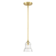 Gregory 1 Light 5" Pendant in Aged Brass