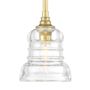 Gregory 1 Light 5" Pendant in Aged Brass