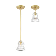 Gregory 1 Light 5" Pendant in Aged Brass