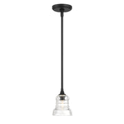 Gregory 1 Light 5" Pendant in Matte Black