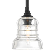 Gregory 1 Light 5" Pendant in Matte Black