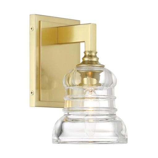 Gregory 1 Light 5" Sconce in Aged Brass