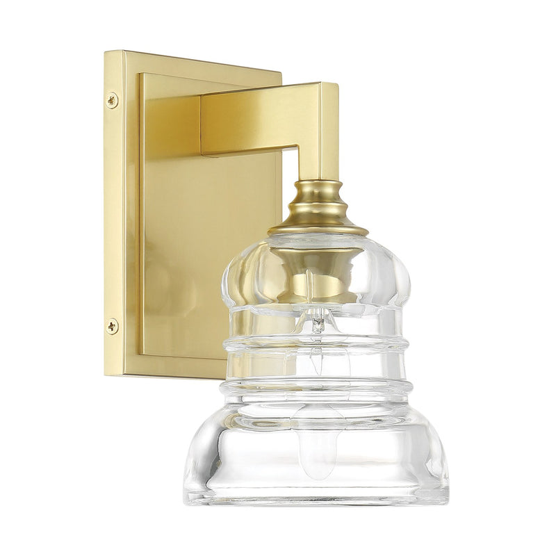 Gregory 1 Light 5" Sconce in Aged Brass