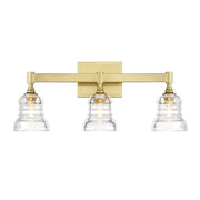 Gregory 3 Light 23.75" Bathroom Vanity in Aged Brass