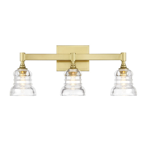 Gregory 3 Light 23.75" Bathroom Vanity in Aged Brass