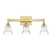 Gregory 3 Light 23.75" Bathroom Vanity in Aged Brass