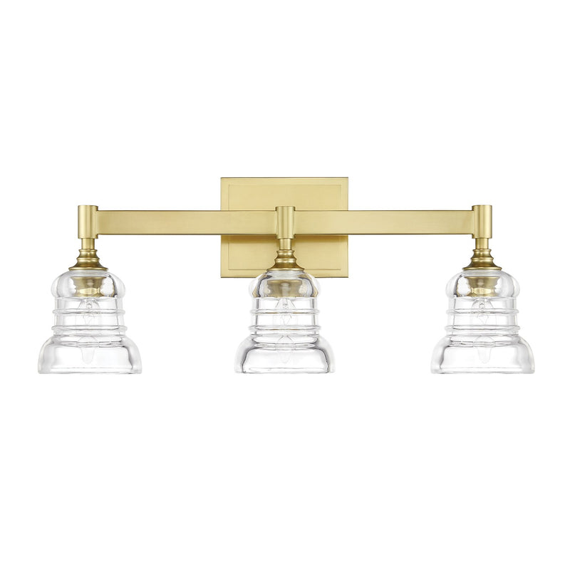 Gregory 3 Light 23.75" Bathroom Vanity in Aged Brass