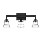 Gregory 3 Light 23.75" Bathroom Vanity in Matte Black