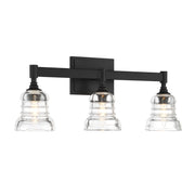 Gregory 3 Light 23.75" Bathroom Vanity in Matte Black