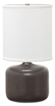 Scatchard 19.5" Stoneware Table Lamp in Black Matte