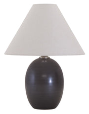 Scatchard 22.5" Stoneware Table Lamp (GS140) in Black Matte