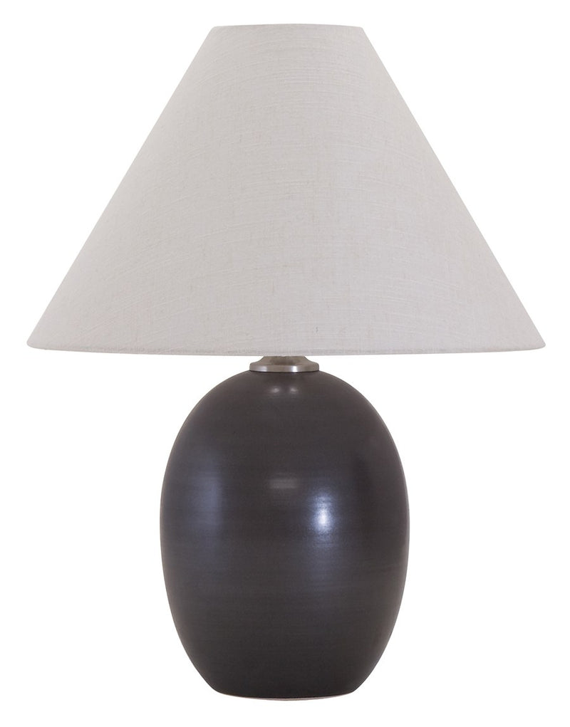 Scatchard 22.5" Stoneware Table Lamp (GS140) in Black Matte