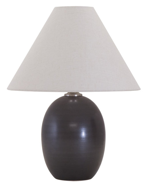 Scatchard 22.5" Stoneware Table Lamp (GS140) in Black Matte