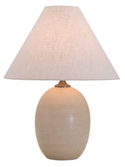 Scatchard 22.5" Stoneware Table Lamp (GS140) in Oatmeal