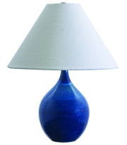 Scatchard 19" Stoneware Accent Table Lamp in Blue Gloss