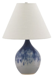 Scatchard 19" Stoneware Accent Table Lamp in Decorated Gray