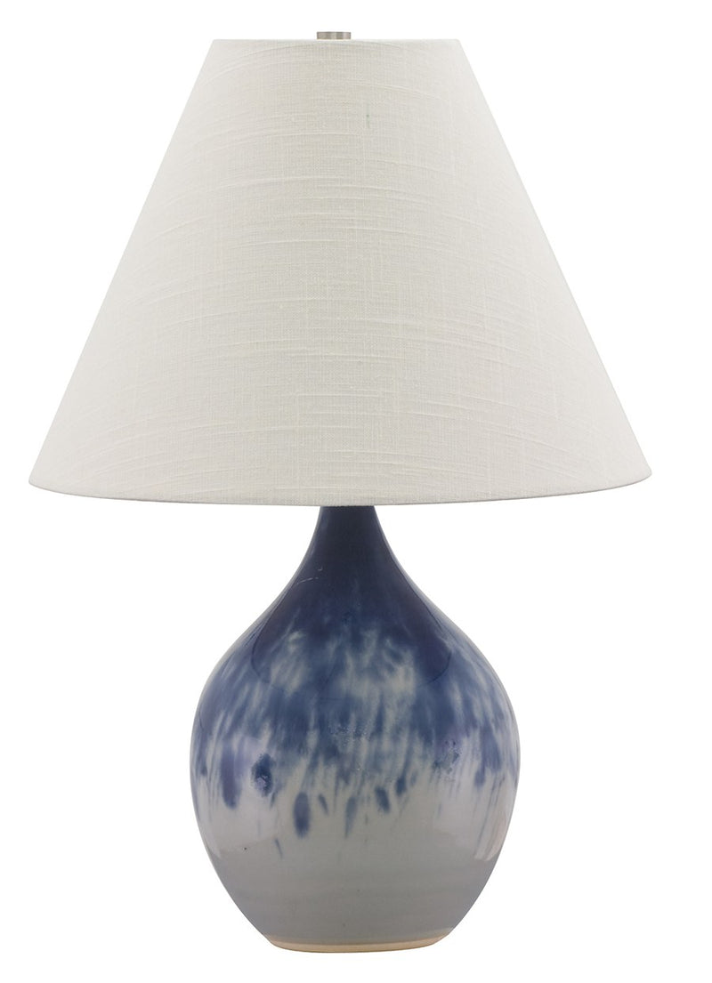 Scatchard 19" Stoneware Accent Table Lamp in Decorated Gray