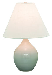 Scatchard 19" Stoneware Accent Table Lamp in Gray Gloss