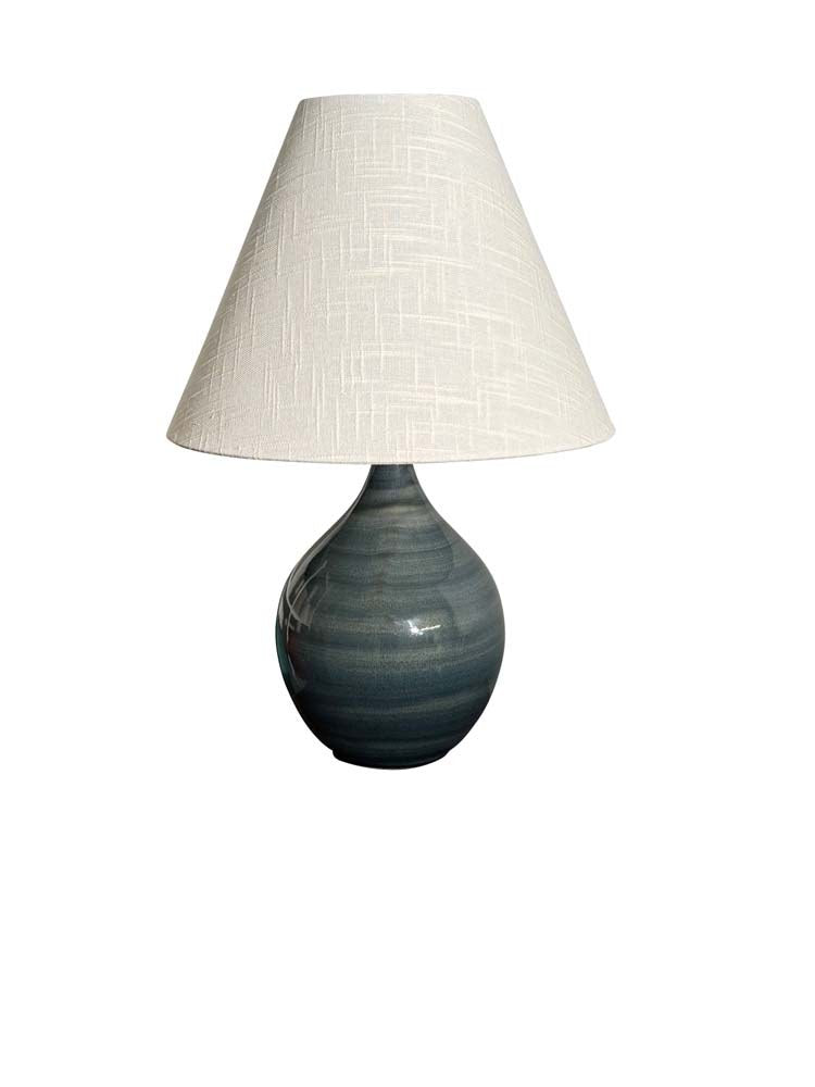 Scatchard 19" Stoneware Accent Table Lamp in Slate