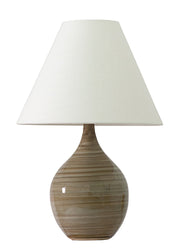 Scatchard 19" Stoneware Accent Table Lamp in Tigers Eye
