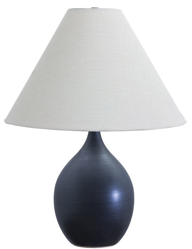 Scatchard 22.5" Stoneware Table Lamp (GS300) in Black Matte