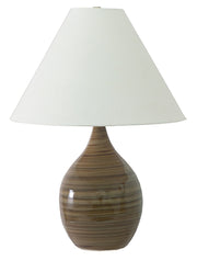 Scatchard 22.5" Stoneware Table Lamp (GS300) in Tigers Eye