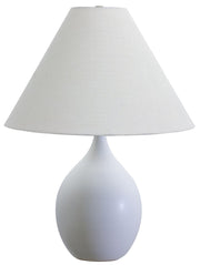 Scatchard 22.5" Stoneware Table Lamp (GS300) in White Matte