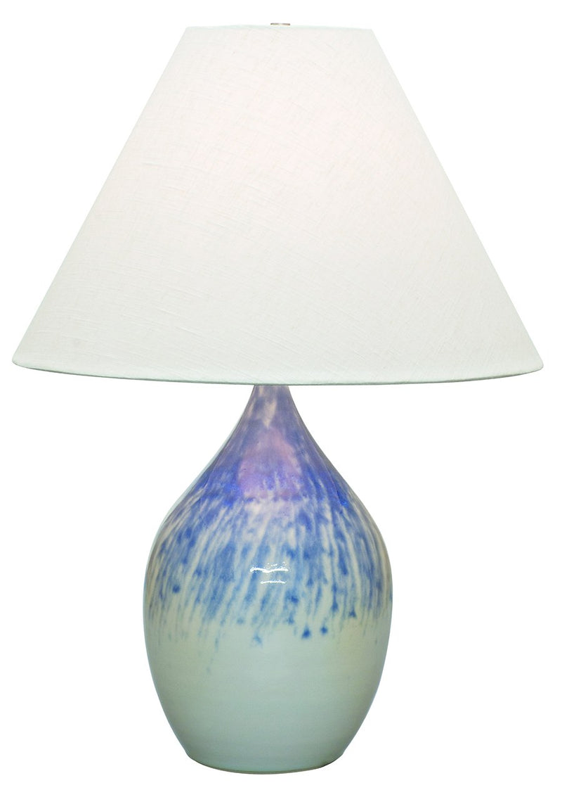 Scatchard 28" Stoneware Table Lamp in Decorated Gray