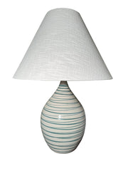 Scatchard 28" Stoneware Table Lamp in Emerald Wave